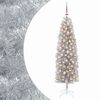 vidaXL Kunstig smalt juletre med julekuler 180 cm 300 LED-lys Varmhvit
