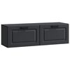 vidaXL Vegghengt TV skap Svart 98 x 31 x 30 cm Konstruert tre