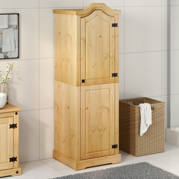 vidaXL Garderobe Corona 55x52x170 cm heltre furu
