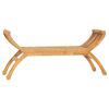 vidaXL Hagebenk 126 cm heltre teak