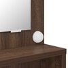vidaXL Soverom sminkebord Brun Eik 80 x 39,6 x 135 cm Konstruert tre