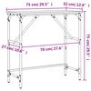 vidaXL Konsollbord svart 75x32x75 cm konstruert tre