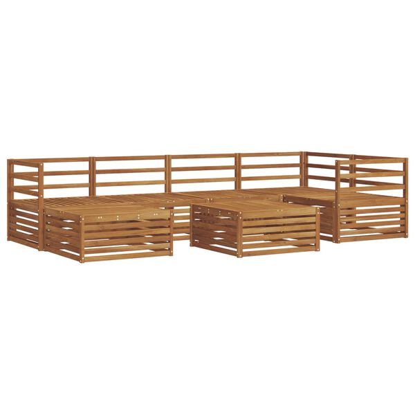 vidaXL Utend&oslash;rs sofa-sett 7 pcs Naturlig