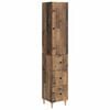 vidaXL Skapsett 2 pcs 33 x 34,5 x 90 cm Konstruert tre