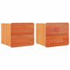 vidaXL Nattbord 2 stk. Brun 39 x 34 x 33 cm Heltre furu