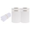 vidaXL Hageskjerm 4 stk PVC 35x0,19 m hvit