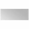 vidaXL LED Badevindu Gjennomsiktig 100 x 40 cm herdet glass