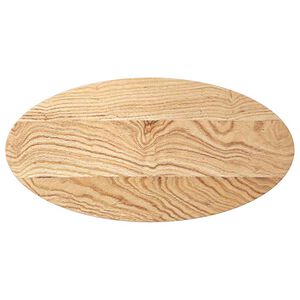 vidaXL Bordplate 80x40x4 cm oval heltre eik