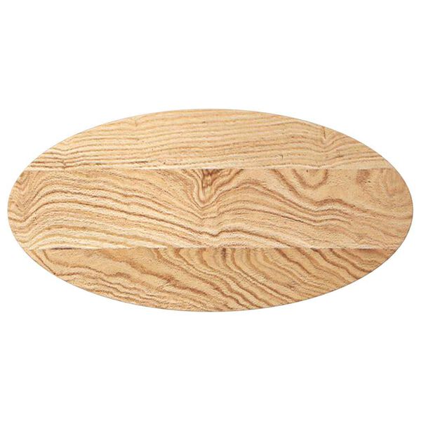 vidaXL Bordplate 80x40x4 cm oval heltre eik