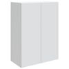 vidaXL Vegghengt skap Hvit 66 x 34,5 x 90 cm Konstruert tre