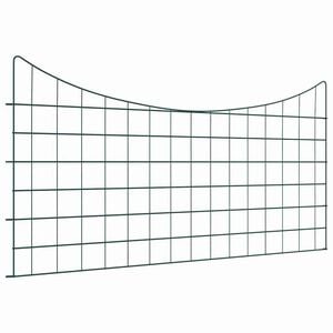 vidaXL Damhegnsett 5 stk. 100 x 50 cm St&aring;l gr&oslash;nn