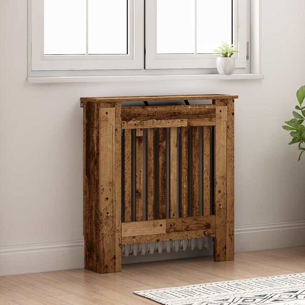 vidaXL Radiator Deksel Gamle tre 78 x 19 x 81,5 cm Konstruert tre