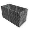 vidaXL Gabion høybed stål 180x90x100 cm sølv