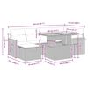 vidaXL Hagesofaer med puter 7 deler gr&aring; polyrotting akasie