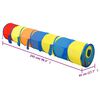 vidaXL Leketunnel for barn med 250 baller flerfarget 245 cm polyester
