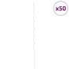 vidaXL Spiralplantest&oslash;tter 50 stk 170 cm galvanisert st&aring;l