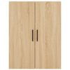 vidaXL Highboard sonoma eik 69,5x34x180 cm konstruert tre