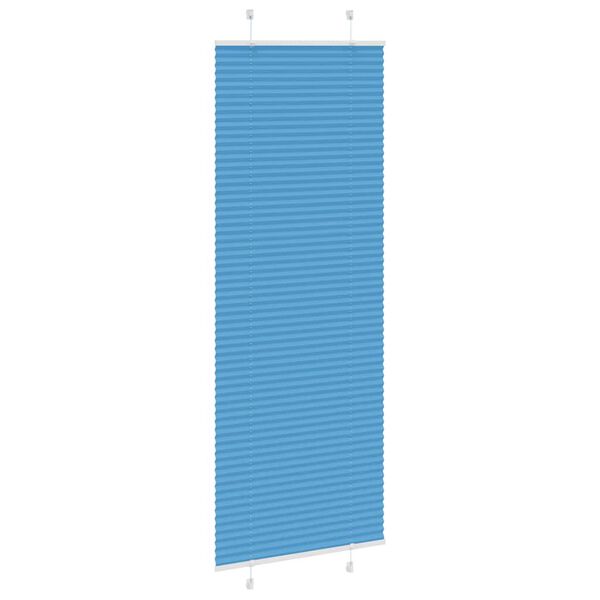 vidaXL Pliss&eacute;gardin Bl&aring; 75x200 cm Stoffbredde 74,4 cm Polyester