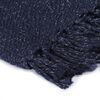 vidaXL Pledd lurex 220x250 cm marineblå