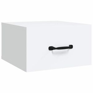 vidaXL Veggmontert nattbord hvit 35x35x20 cm