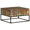 vidaXL Salongbord 68x68x41 cm gjenvunnet heltre