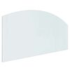 vidaXL Peisglassplate Gjennomsiktig 120 x 60 cm Glass
