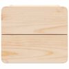 vidaXL Nattbord med skuff 2 pcs Naturlig 39 x 34 x 33 cm Heltre furu