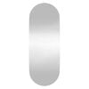 vidaXL Veggspeil 15x40 cm glass oval