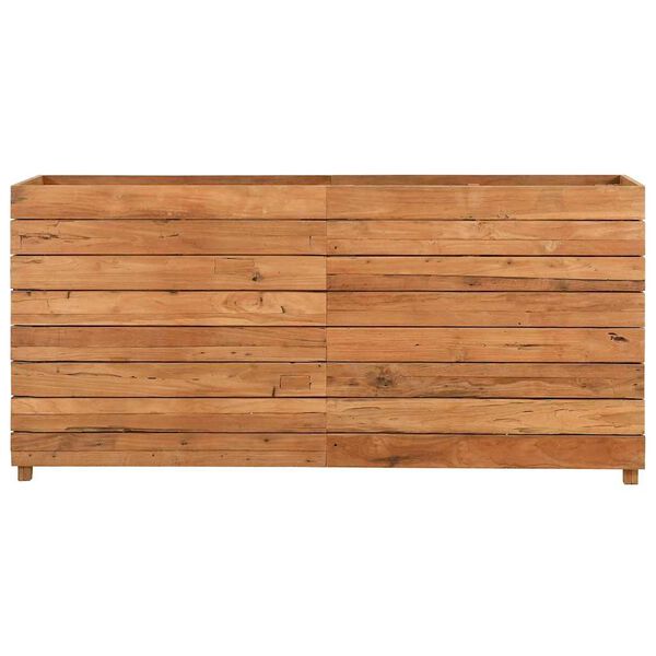 vidaXL Høybed 150x40x72 cm resirkulert teak og stål