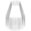 vidaXL Gabion høybed galvanisert jern 500x100x50 cm