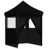 vidaXL Partytelt 200 x 200 x 306 cm Svart Oxford Stoff
