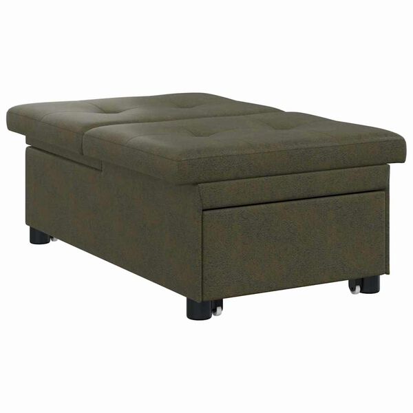 vidaXL Sofa seng Army grønn 194 x 67 x 82 cm Huahua-stoff