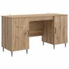 vidaXL Skrivebord Artisan eik Konstruert tre 142,5 x 50 x 75 cm