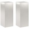 vidaXL Planteholder 2 pcs S&oslash;lv 40 x 40 x 100 cm St&aring;l