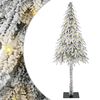 vidaXL Juletre med 150 LED med stativ Hvit 120 cm PE og st&aring;l