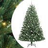 vidaXL Kunstig sammensatt juletre Gr&oslash;nn 210 cm PVC og metall
