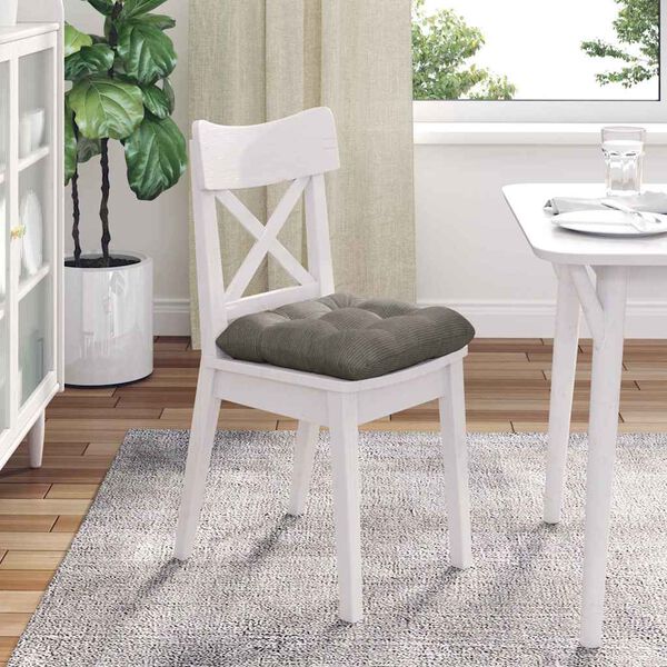 vidaXL Seteputer 4 pcs Lysegrå 40 x 40 cm Corduroy stoff