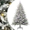 vidaXL Kunstig Forh&aring;ndsbelyst Juletre med Ballettsett Gr&oslash;nn 240 cm