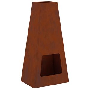 vidaXL B&aring;l Rusten 50 x 35 x 100 cm Cortenst&aring;l