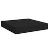 vidaXL Flytende vegghyller 4 stk svart 23x23,5x3,8 cm MDF