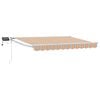 vidaXL Manuell utvidbar markise med LED-lamper 3,5 x 2,5 m