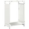 vidaXL Vedstativ svart 44x28x65 cm kaldvalset st&aring;l