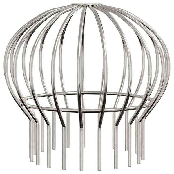 vidaXL Bladbeskyttelse til takrenner 8 pcs s&oslash;lv 160 mm Rustfritt St&aring;l