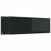 vidaXL Kj&oslash;kkenbenkplate 2 pcs Svart 120 x 40 cm herdet glass