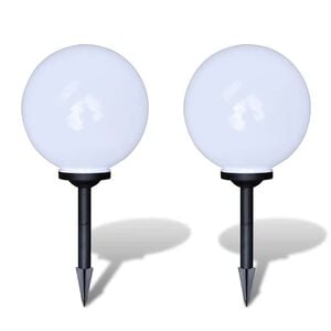 vidaXL Utend&oslash;rs LED-lamper for hagesti 2 stk 30 cm med jordplugg