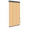 vidaXL Utend&oslash;rs rullegardin 80x250 cm hvit og oransje