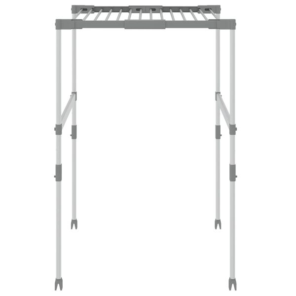 vidaXL Tørkestativ 83x(50-55)x(40-85) cm aluminium
