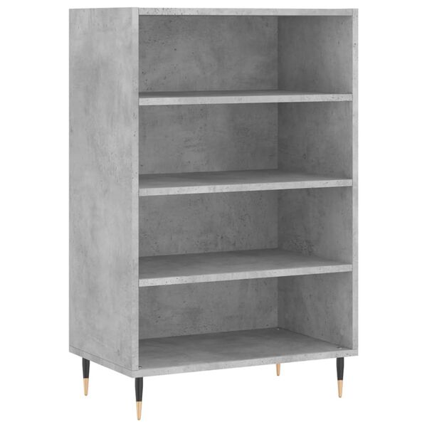 vidaXL Highboard betonggr&aring; 57x35x90 cm konstruert tre