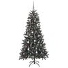 vidaXL Kunstig juletre med 300 LED gr&oslash;nn 210 cm PVC og plast og st&aring;l