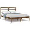 vidaXL Sengeramme honningbrun heltre furu 160x200 cm